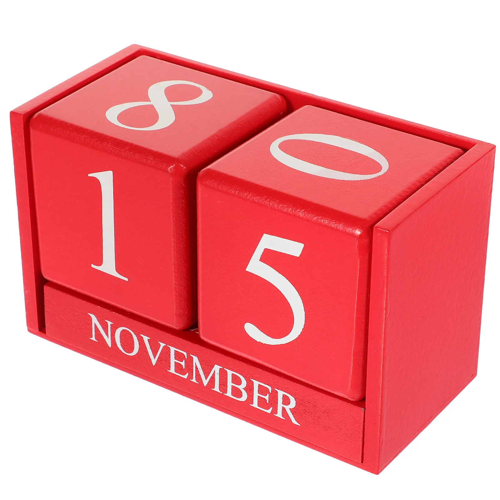 

Деревянный вечный настольный календарь с регулируемыми блоками даты и месяца, элегантный декор для рабочего стола, для дома, офиса, школы, ежедневного использования