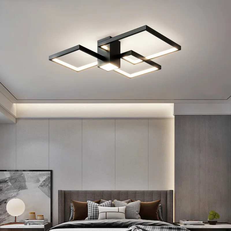 

Bedroom Lamp Simple Modern Atmosphere 2023 New Minimalist Room Decor Lamp Nordic Led Ceiling Light Chandelier Kitchen Ventilador