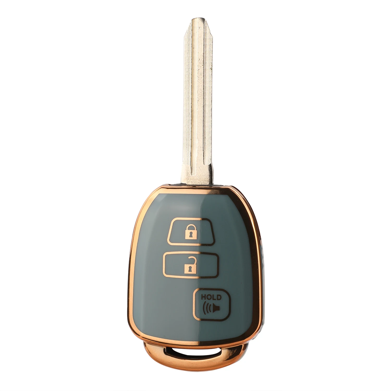 jingyuqin Remote New Arrival TPU Car Key Shell Case Fob For Toyota Tacoma Combo TACOMA RAV4 KLUGER HIGHLANDER 3Buttons