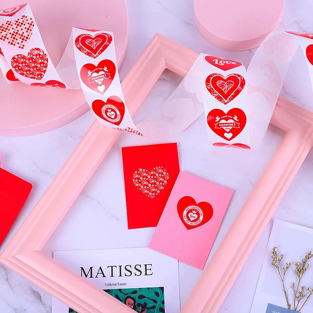 

Love Stickers Heart Wax Seal Sealing Label Valentine's Day Gift Decals for Bag Wedding