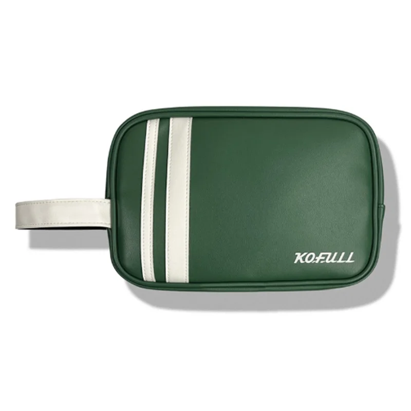 

Green PU Waterproof Golf Handheld Bag Portable Sports Waist Bag for Outdoor Travel Daily Use Accessories