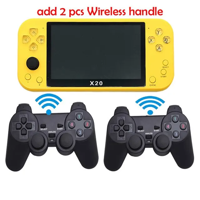 X20 Handheld Game Player 5.1 Inch LCD Display Double-rocker 10000+Classic Game Retro Mini Pocket Game Console MP3 Video Game