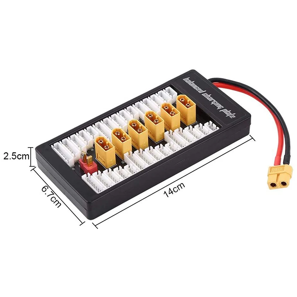 Parallel Charging Balance Board Lipo Battery Charger XT60/T Deans/XT90 Plug for IMAX B6 HTRC C240