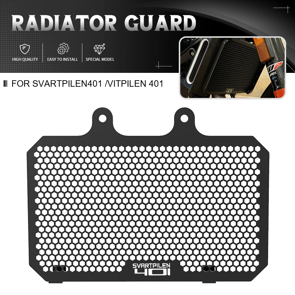 

For Husqvarna Svartpilen VITPILEN401 VITPILEN 401 2019 2020 2021 2022 2023 Radiator Guard Shield Protector Grille Cover