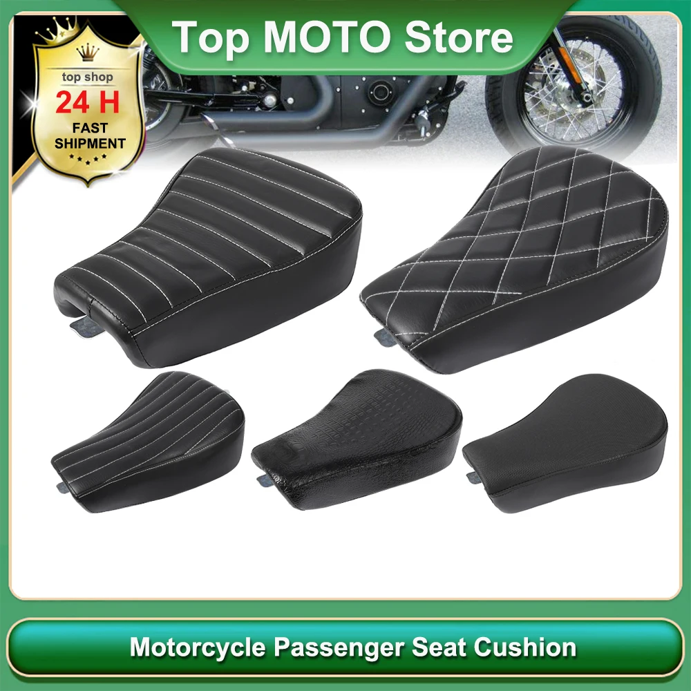 

Motorcycle Modified Accessories Black Front Driver Seat Cushion Leather Mount For Harley Sportster Forty Eight XL1200 883 72 48