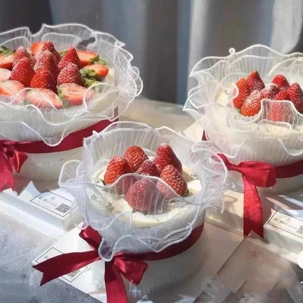 مستلزمات تغليف باقة كعكة الحدود ، الحافة المحيطة ، عيد الأم ، عيد الشكر ، عيد الميلاد ، الزفاف ، 6 "، 8"