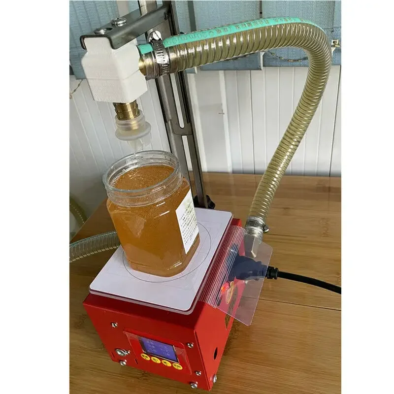 Electric Paste Honey Filling Machine Gear Pump Driving Input Honey Fill Honey Automatically 3KG Max Filling Scale 110/220V