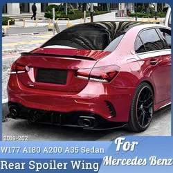 Alerón trasero para maletero, pieza Exterior para Mercedes Benz W177 V177 Clase A A160 A180 A200 A220 A250 A35 AMG Sedan 2019-2022