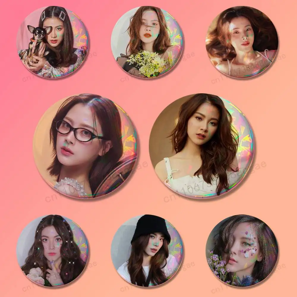 B-Baifern A-Actor Pimchanok HD laser brooches and badges for backpacks hats  accessories