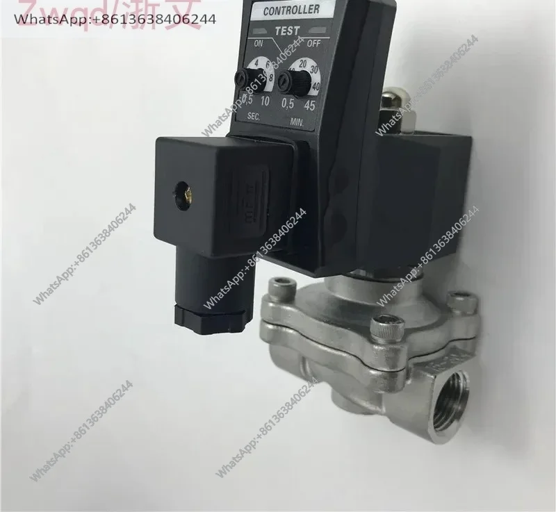 

Stainless steel electronic drain valve, electromagnetic drain, timed drain valve 4 points DN15 6 points DN20 1 inch DN25