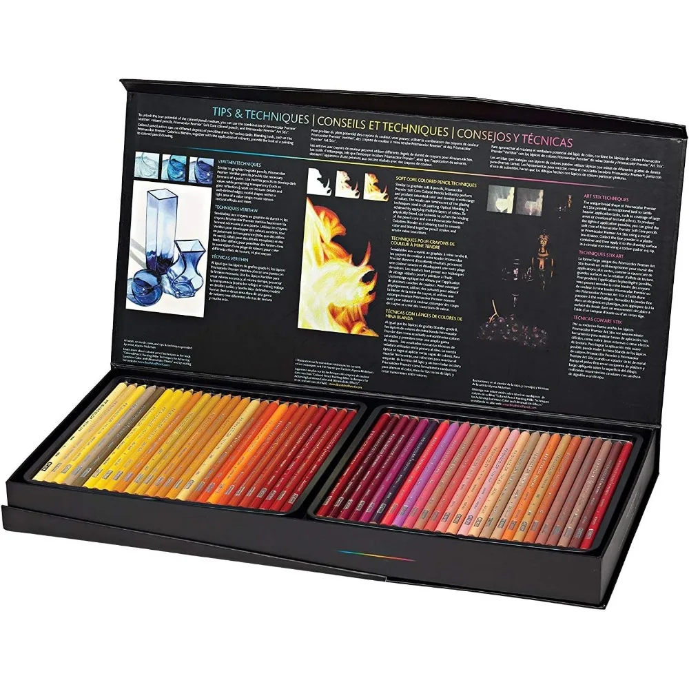 Colored Pencils Art Kit Wooden Soft Core Pencils 150 ct. with Pencil Sharpener