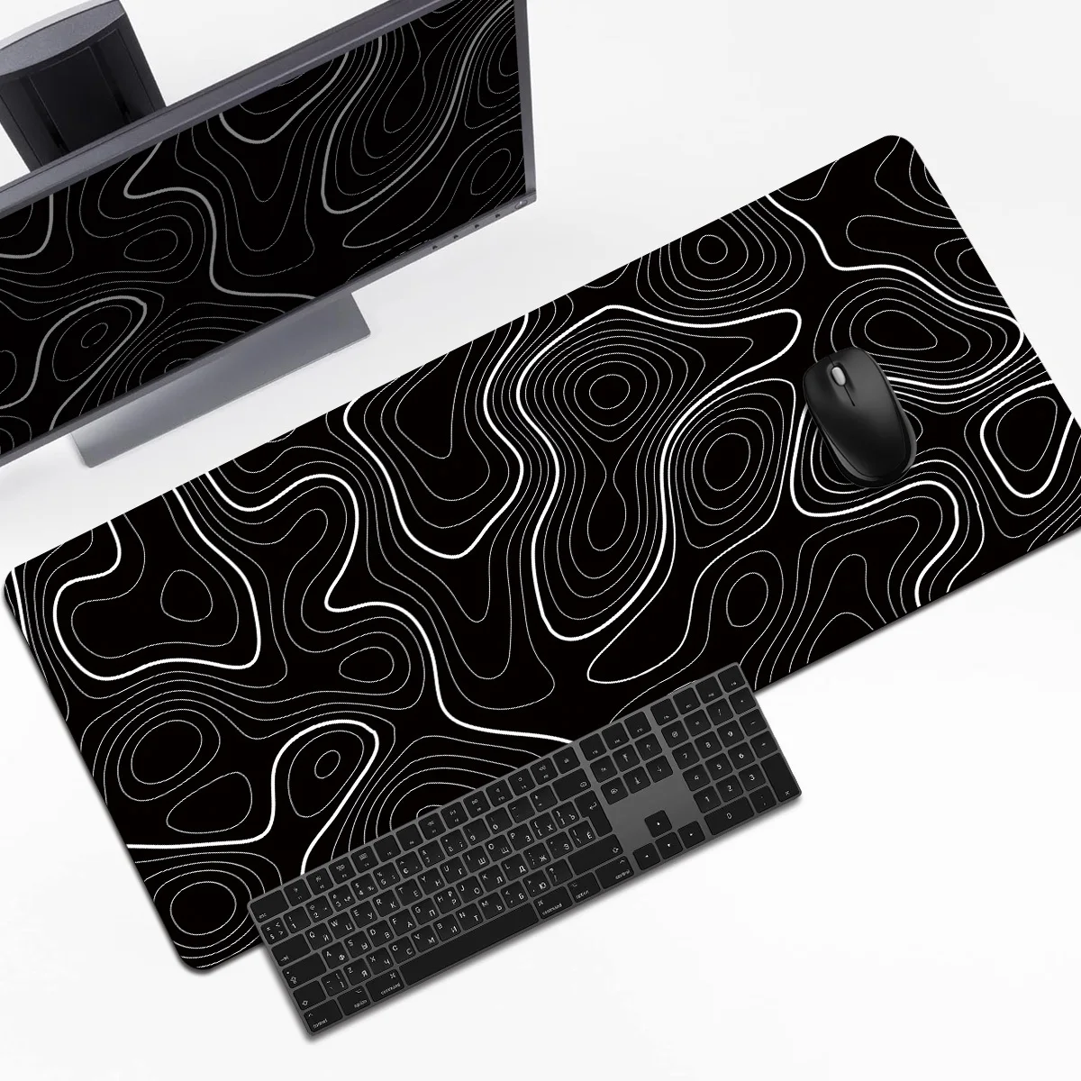 1PC Large Mouse Pads For Desk, Gaming Mouse Pad, Mouse Pad with Stitched Edgesand Non-Slip Rubber Base, Extended Mouse Pad 3