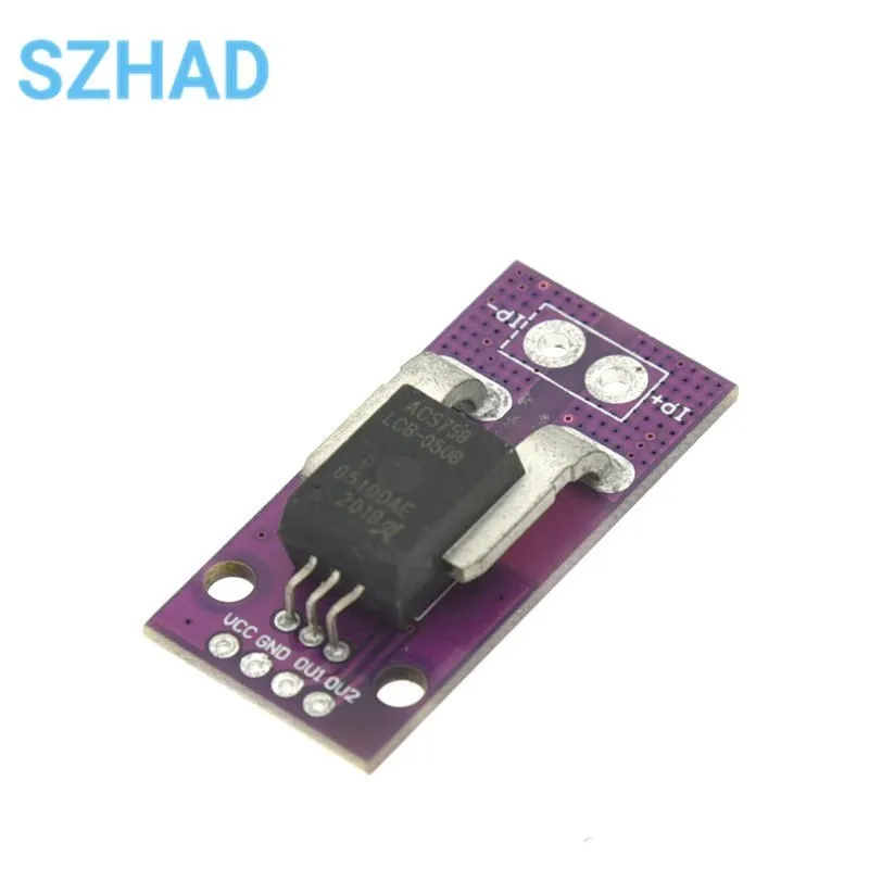 50A MCU-758 ACS758LCB-100B-PFF-T ACS758LCB-050B/150A/200A-PFF-T Датчик линейного тока Модуль тока Холла