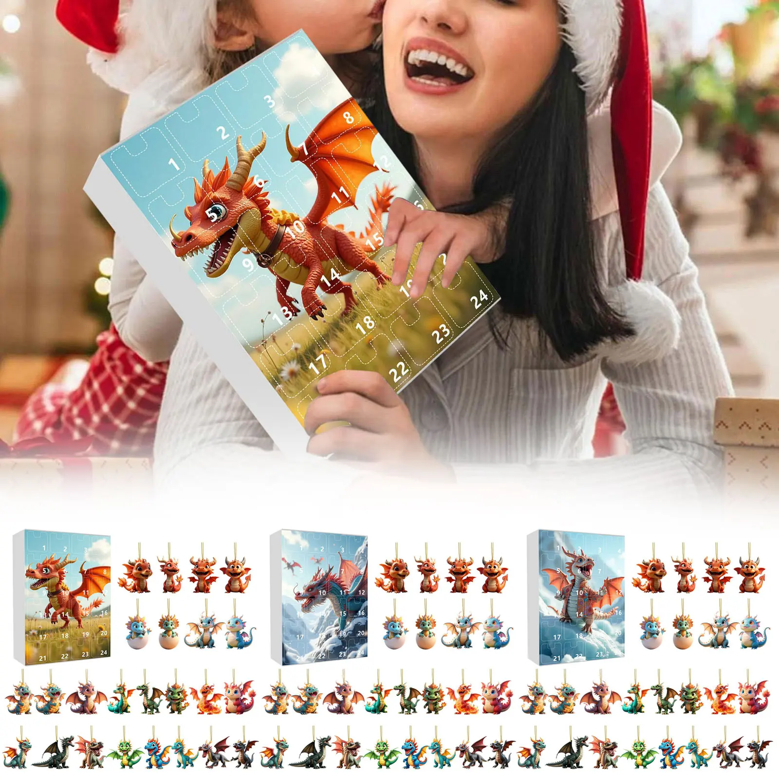 Christmas Arrival Calendar 2D Acrylic Cute Arrival Calendar Arrival Calendar Decoration Christmas popular interesting playthings