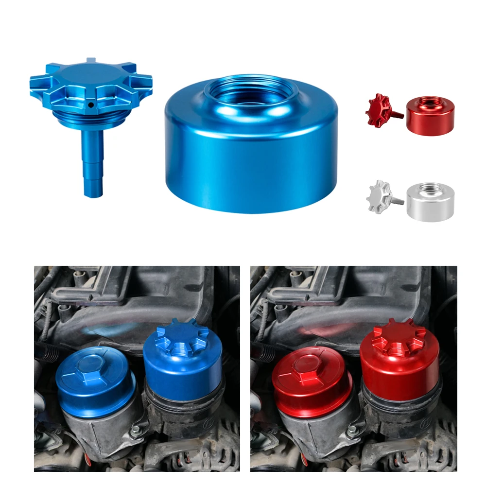 

BEVINSEE Power Steering Reservoir Set for BMW E46 E92 E36 E39 E60 E30 E90 E91 E93 E61 E34 E87 E66 Z3 Z4, X3 E83, X5 E53