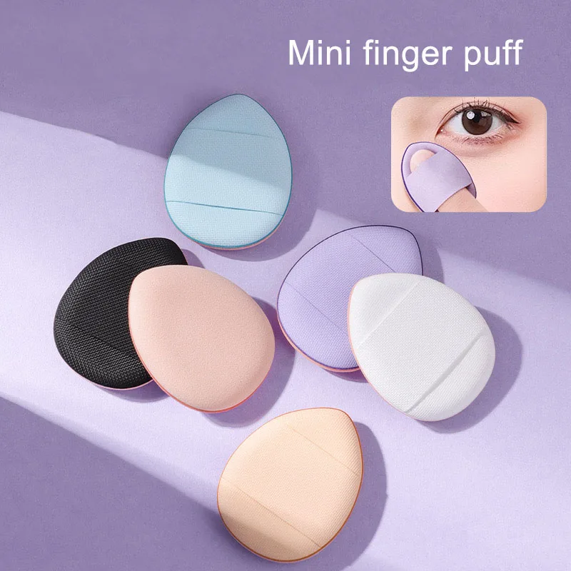 

4pcs Mini powder puff finger makeup air cushion sponge beauty foundation concealer face detail powder puff makeup makeup tool