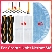 Fit For ( Create Ikohs ‎Netbot S18, Blaupunkt Bluebot XBOOST, Kabum Smart 500, Honiture Q5 ) Part Accessories Brush Filter Mop