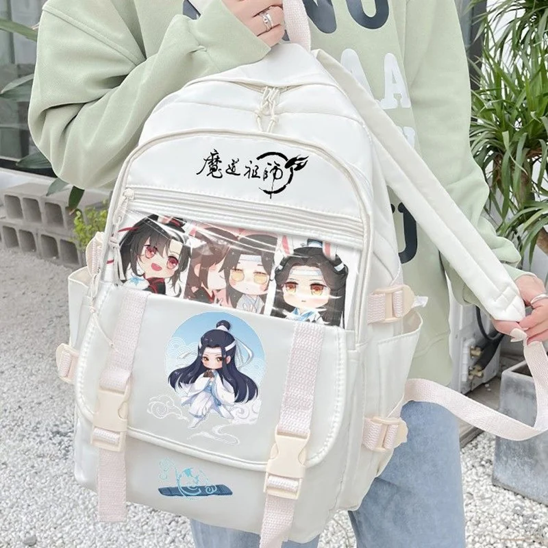 

31×44×13cm Black White, Grandmaster of Demonic Cultivation, Mo dao zu shi, Teens School Bags, Anime Backpacks For Girls Boys