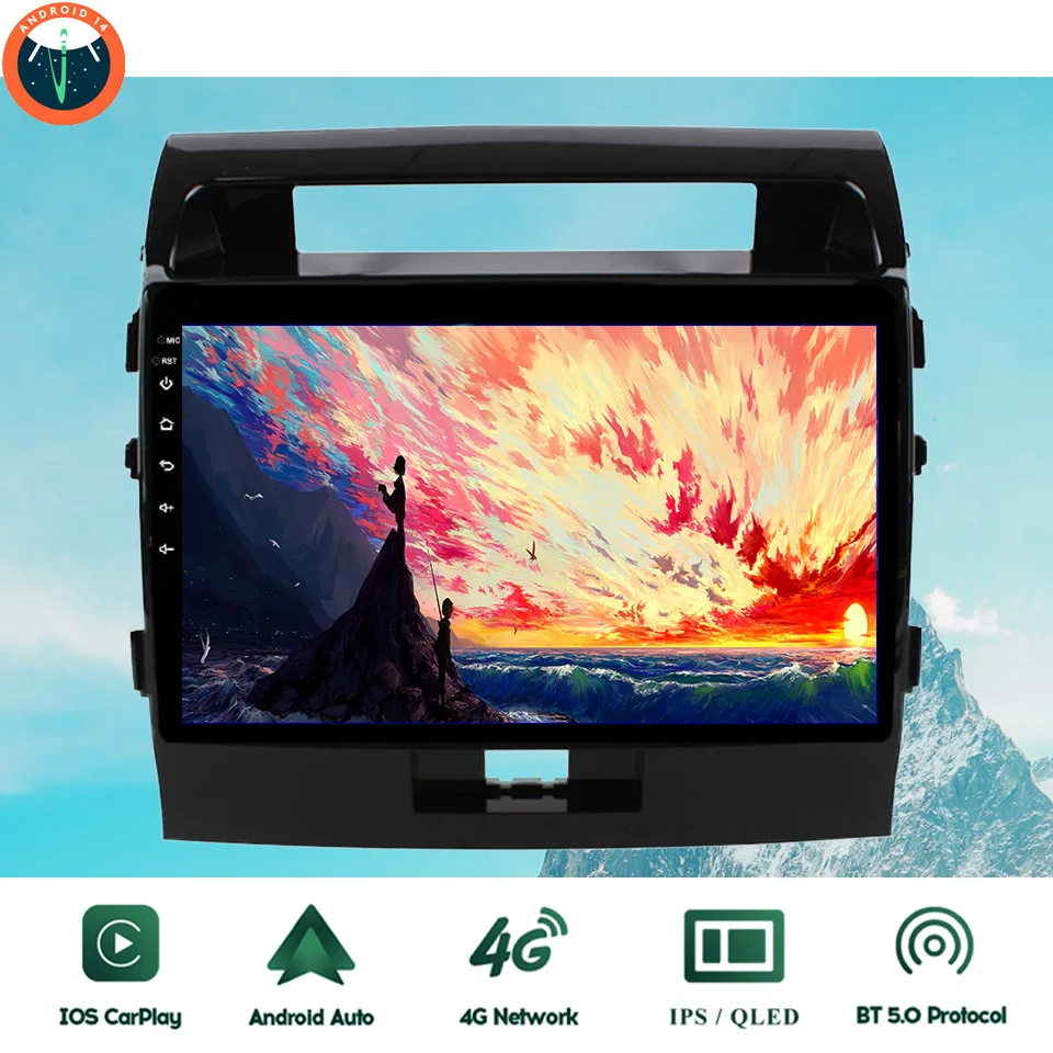 

Android 14 8G+128G Car Radio Stereo Multimedia Tablet GPS Navigation For Toyota Land Cruiser LC200 2007 - 2012 Carplay Head Unit