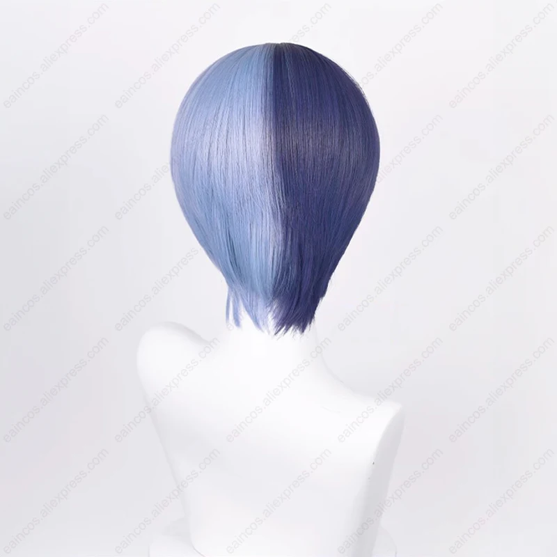 Anime Aoyagi Toya Wig Cosplay 30cm Wig warna campuran tahan panas rambut kulit kepala sintetis