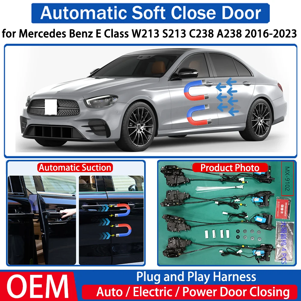 

for Mercedes Benz E Class W213 S213 C238 A238 2016-2023 Car Automatic Soft Close Door Electric Suction Auto Power Closing System