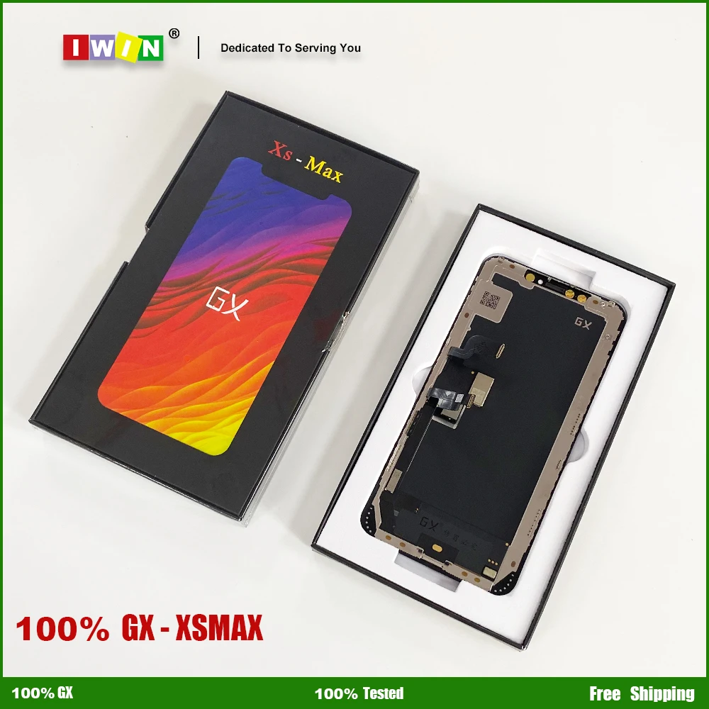 GX OLED Display For iPhone X XS XR 11 11Pro 12 12Pro 12ProMax 13 Touch Screen Digitizer Assembly Support True Tone