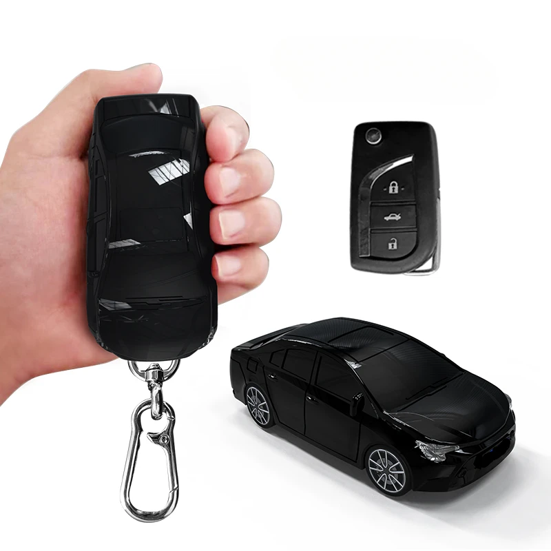 Car Shape Model Car Key Fob Case Cover Shell Protector Suitable For TOYOTA LEVIN ABS Plastic Model Key Fob Cover Case