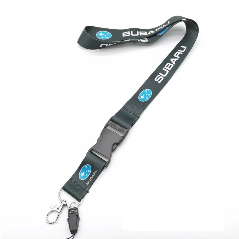 Emblemas de carro Lanyard Keychain para Subaru, ID Pass, ID, Mobile, Cinta de pescoço, XV, STI, Impreza, Forester, Tribeca, BRZ, WRX, Subida,