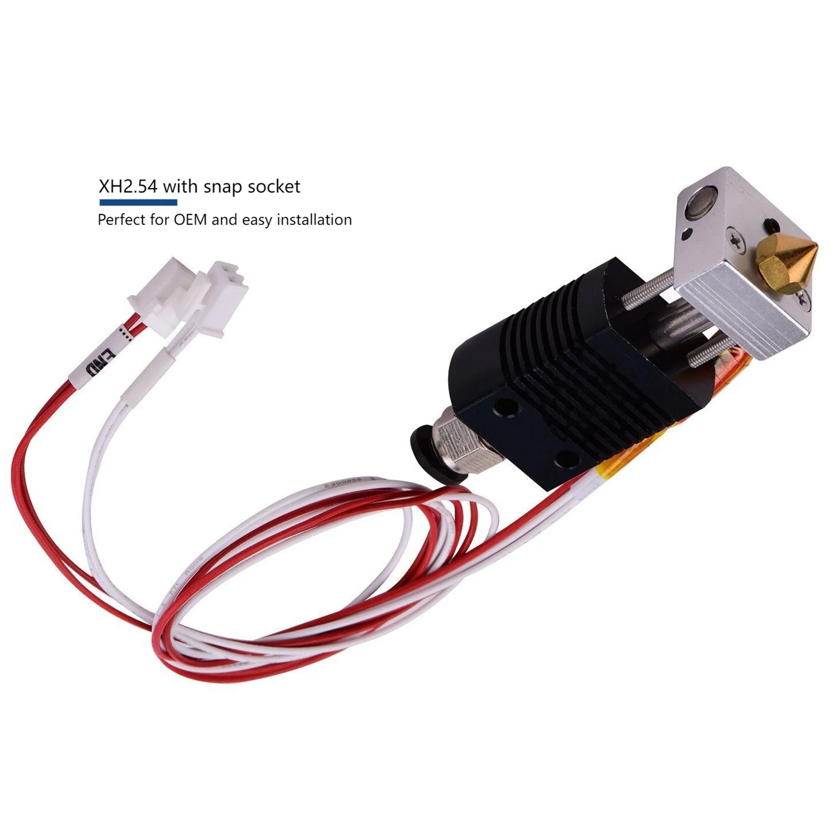 Hot End Kit for Anet ET4 ET4X ET4Pro 3D Printer Extrusion Head, 24V 40W, Including Heating Tube, Thermistor,0.4mm Nozzle