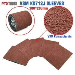 10Pcs 100*283mm Sanding Belt Sleeve Sand Abrasive for Grinder Polishing Expansion Roller Wood Metal Sleeve KK712J