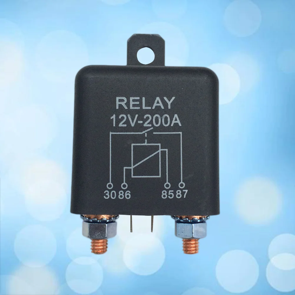 

200a Automotive Starting Relay Black Plastic Water Resistant on Off Auto Power Switch Isolator for Car Mower