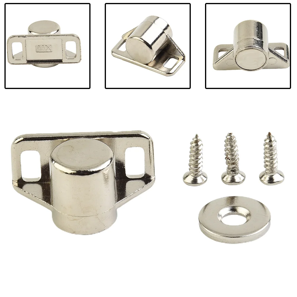 Loquet magnétique en alliage de Zinc solide, Ultra pour portes d'armoires, ferme-robe, loquets magnétiques en néodyme Super puissants