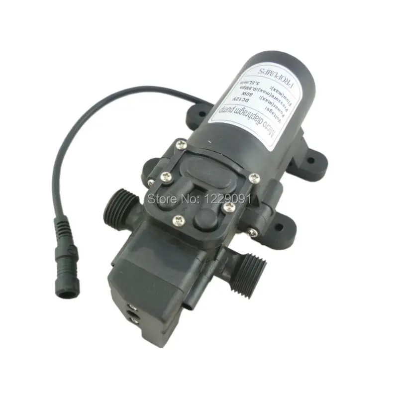 

Автоматический реле давления, маленькие электрические водяные насосы, 12 В постоянного тока, 80 Вт, 5,5 л/мин, с вилкой постоянного тока
