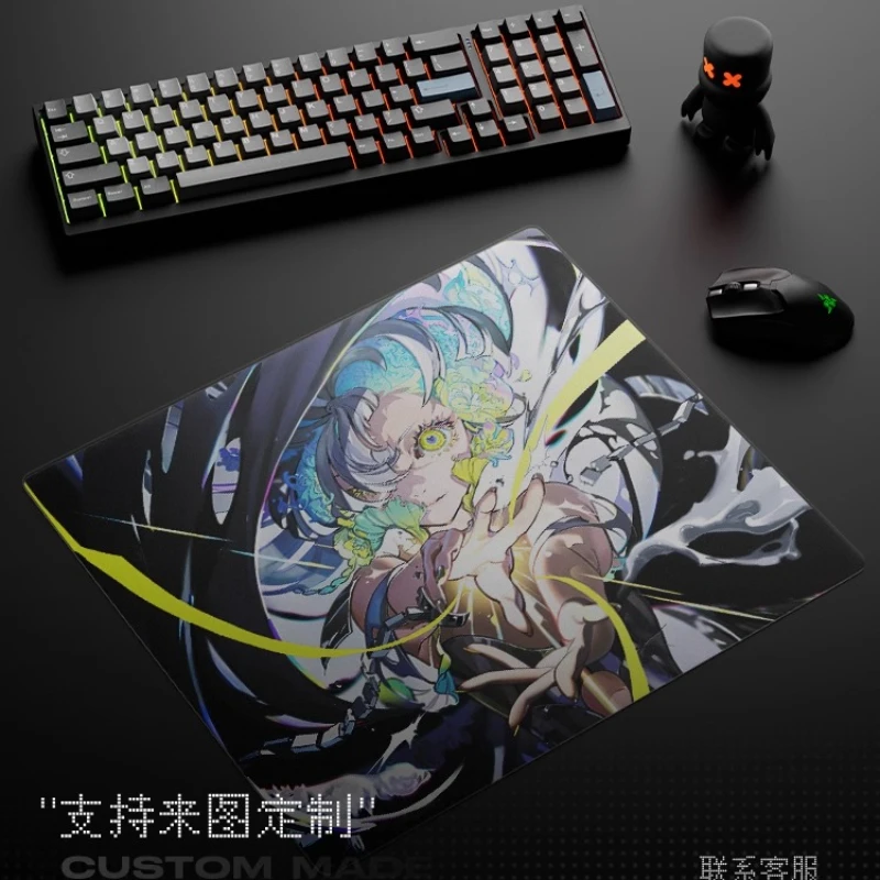 ATOM Micro Etched Tempered Glass Mouse Pad Upgraded Professional FPS Gaming Mouse Pad Smooth Surface High Precision Non Slip