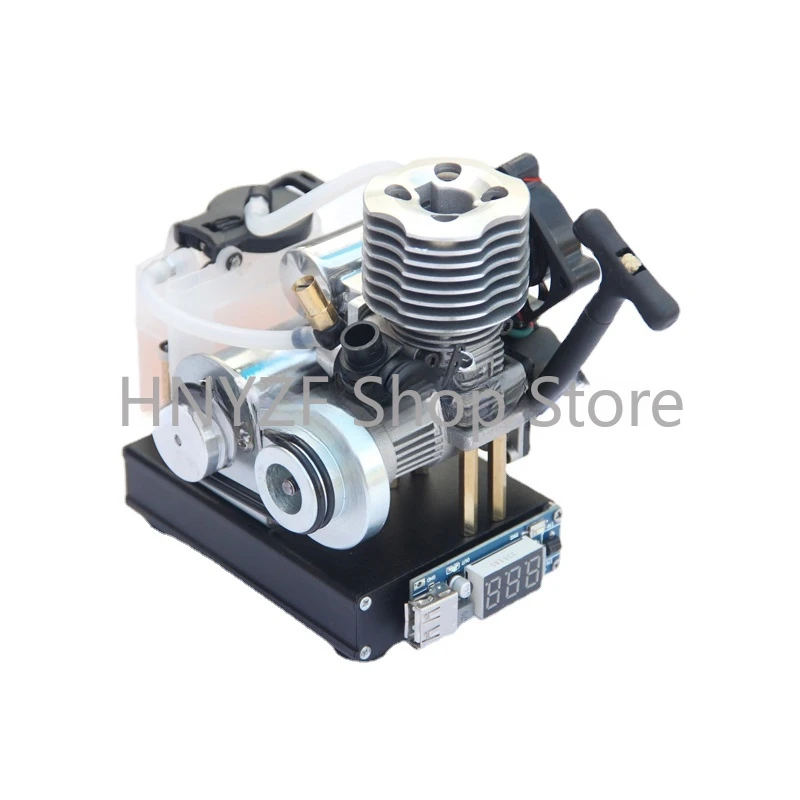 15-level Methanol Engine 12v Mini Hand-held Starter Generator DIY with Mobile Phone Charging Cooling Fan Modification