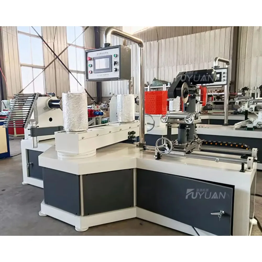 

Small Automatic Cardboard Tube Cutting Machine Spiral Paper Core Tube Making Machine for Sale