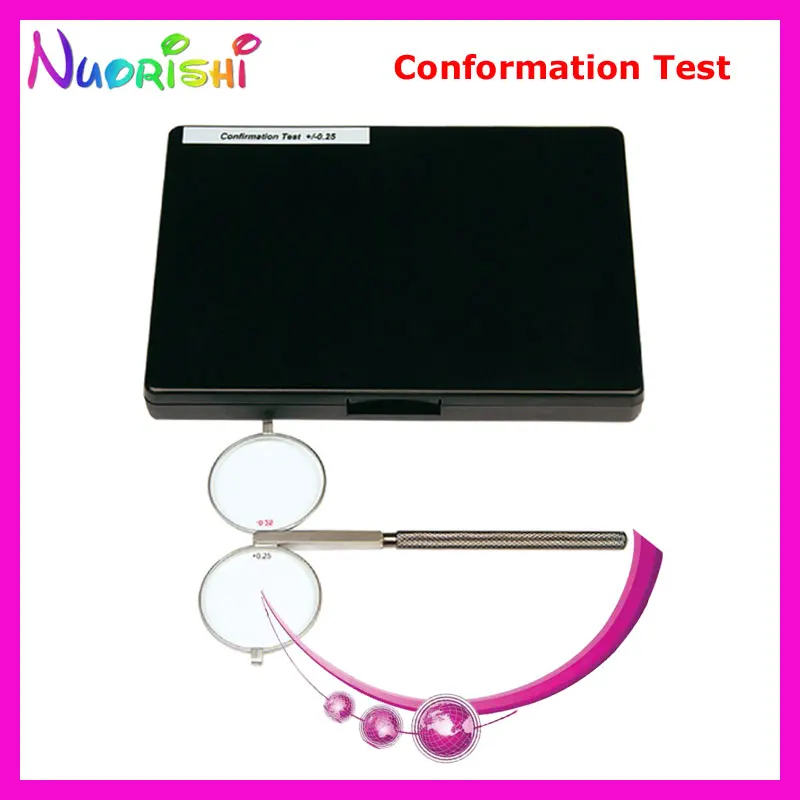 

Ophtometry Metal Copper 2-lens Confirmation Test With Black Plastic Hard Case E04-3008