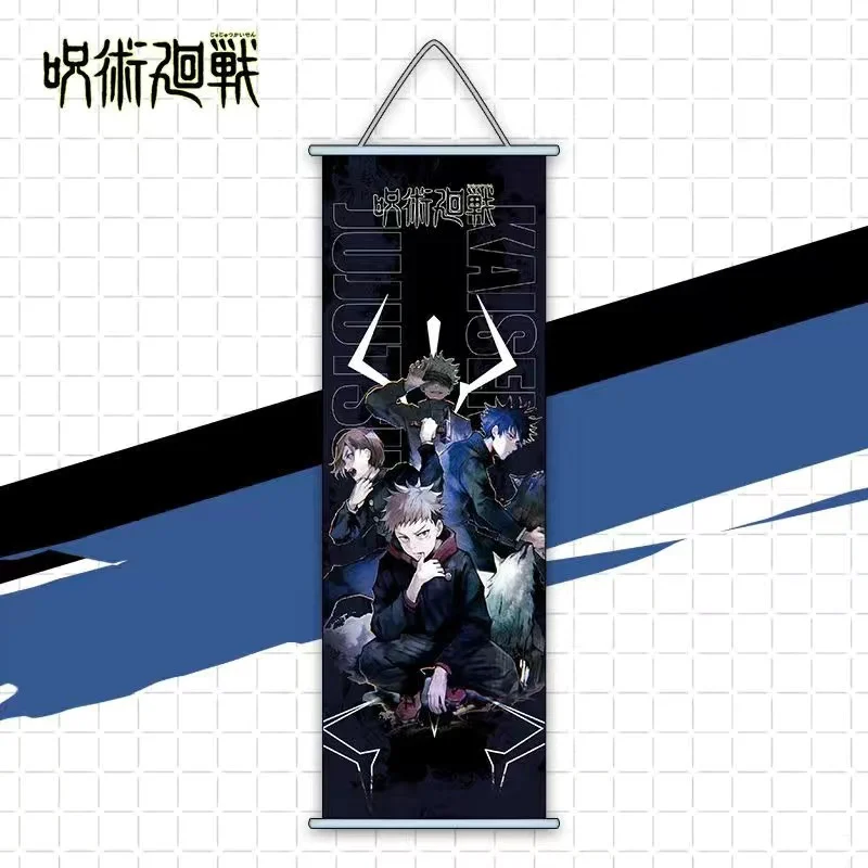 

Anime Jujutsu Kaisen Cosplay Decorative Cloth Hang A Picture Hanging Shaft Arrangement Background Souvenir Display Xmas Gift