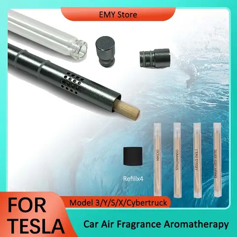 HEENVN Air Freshener For Tesla Model 3 Y S X Dashboard Perfume Fragrance Aromatherapy Diffuser Scent Smell 2024 2025 Accessories