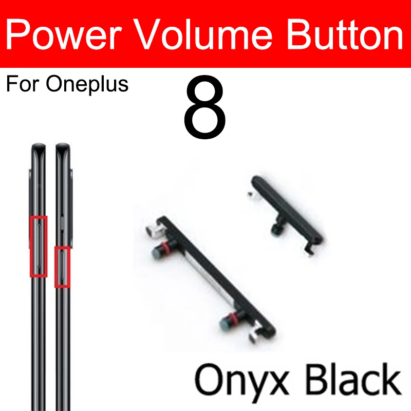 Volume Power Buttons For Oneplus OnePlus 8 8 Pro 8T Audio Volume Power On Off  Switch Side Keys Replacement