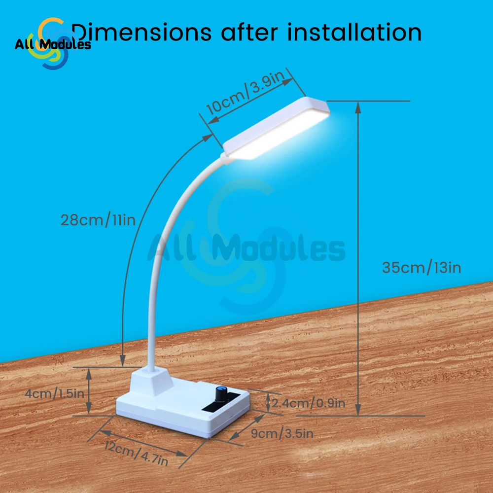 Diy Electronic Soldering Kit Ne555 Led Desk Lamp Dimmer Pwm Circuit Assembly Diy Soldering Practice Skills Assembly