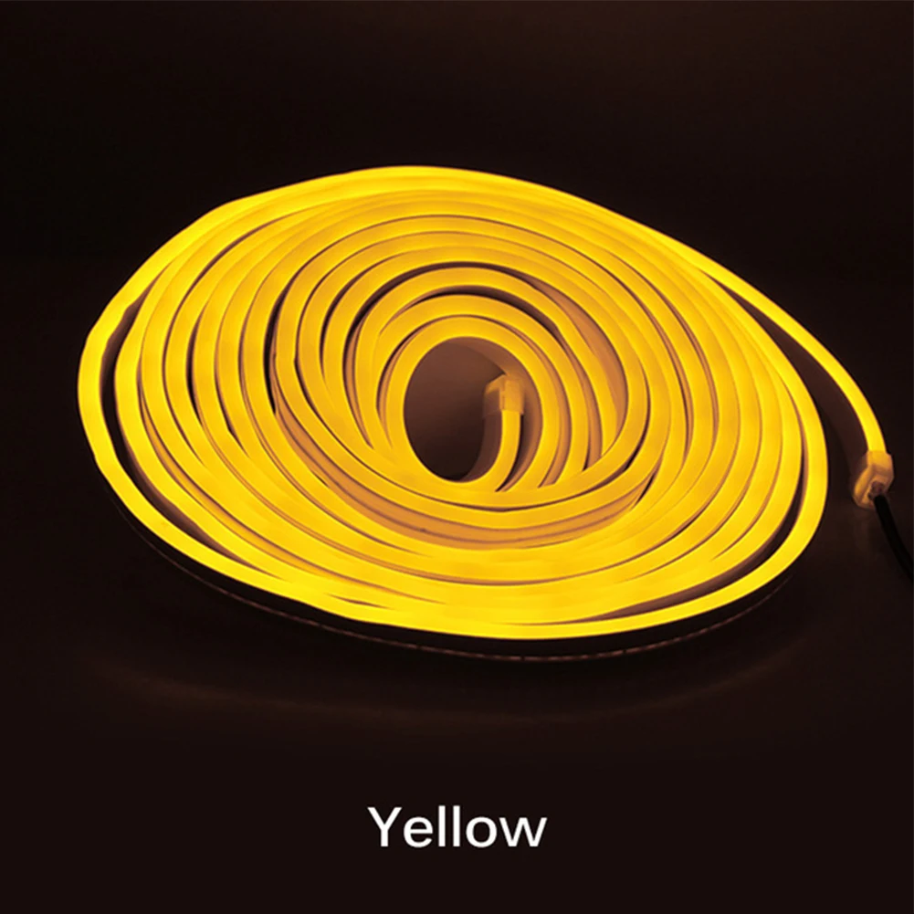 Led Flexible Silicone Neon Light Strip Set 2835 5m 12v Low Voltage 6x12 Waterproof Flexible Light Strip