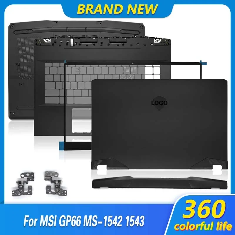 

Новая задняя крышка экрана для ноутбука MSI GP66 MS-1542 1543 MS-1541 1545, задняя крышка ЖК-дисплея/передняя рамка/петли/Подставка для рук/Нижняя деталь