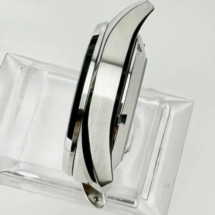 38 مللي متر PVD ل NH34 NH35 NH36 NH70 20bar ساعة الغوص حافة قطع مصقول ميلانو سوار جودة عالية الياقوت الكريستال #5