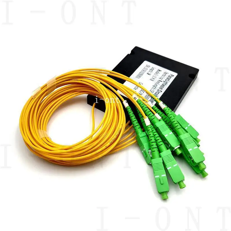 SC APC 1x8 PLC Fiber optical splitter single mode with SC APC connector FTTH SC APC SC /APC plc splitter FBT Optical Couple