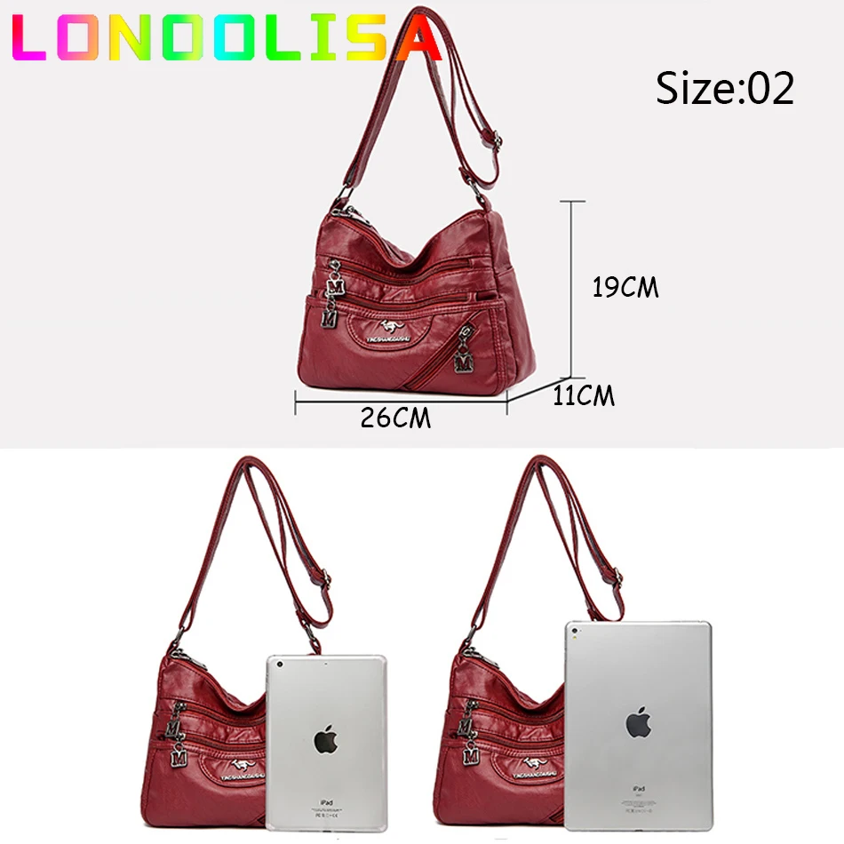 Borse e borsette di lusso in morbida pelle di alta qualità borsa da donna borsa a tracolla Multi-tasca di design per donna 2024 Sac