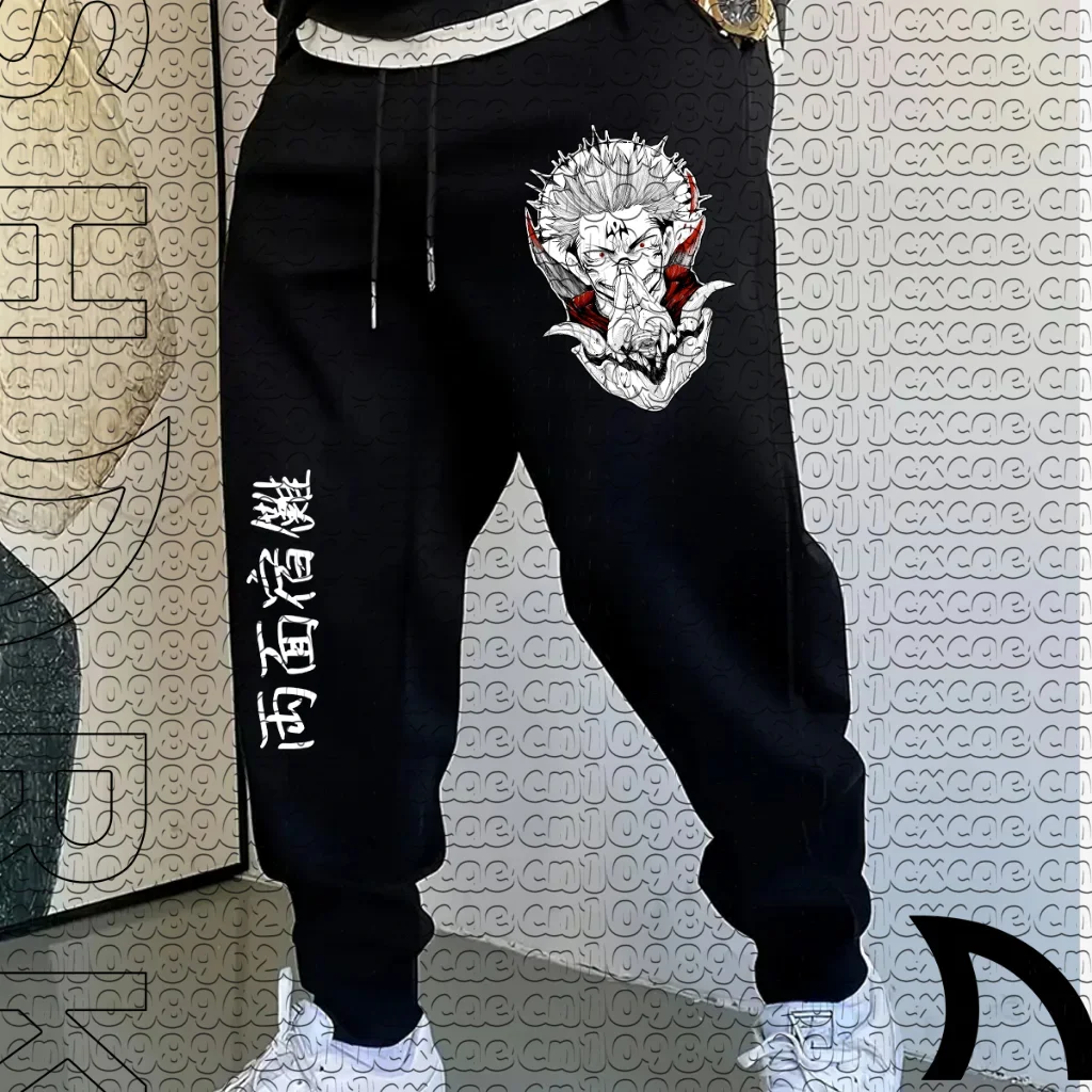 Jujutsu Kaisen Ryomen Sukuna Print Loose Pants Unisex Summer Quick Dry Anime Trousers Men Women Sports Streetwear  Pants