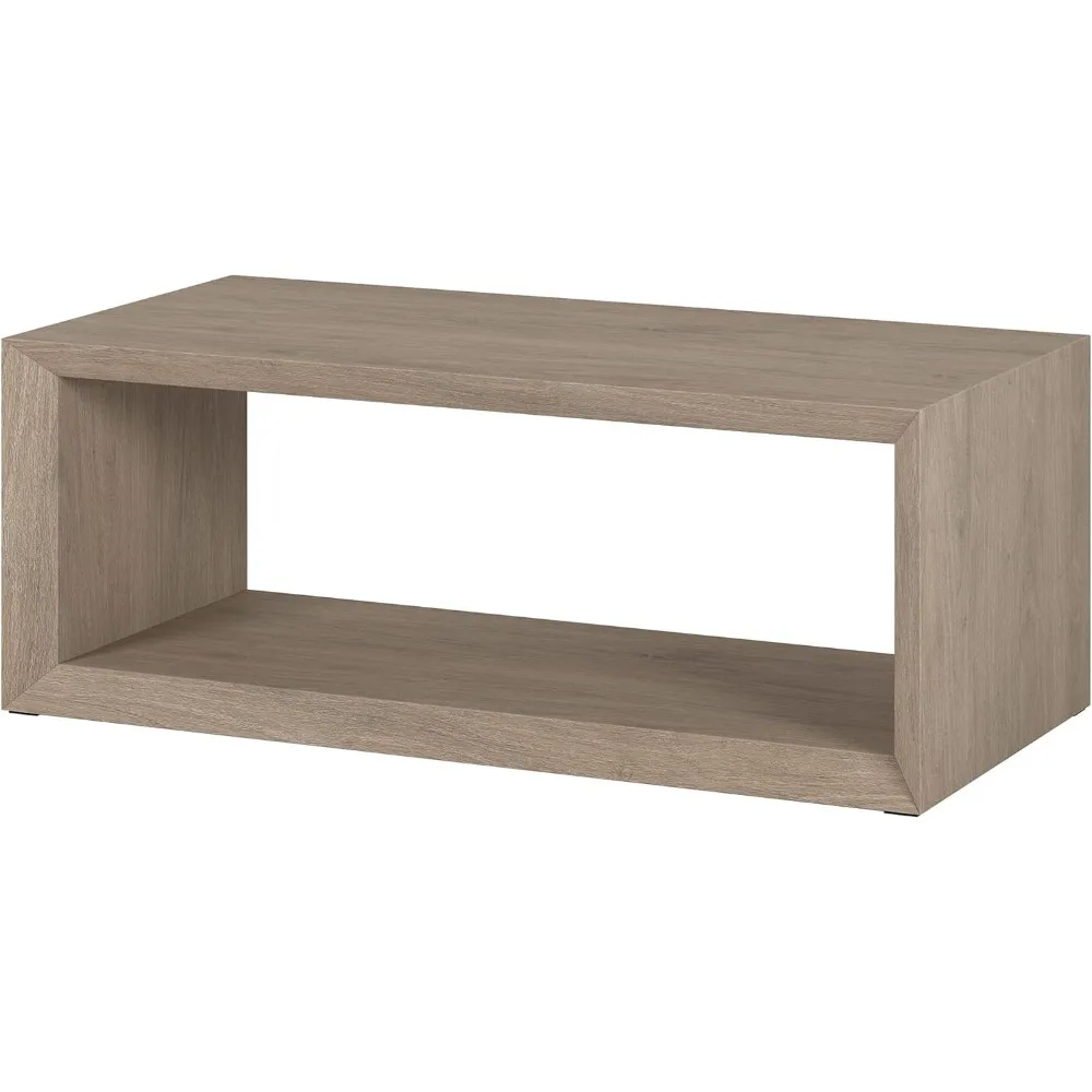 Osmond Coffee Table, 48" Wide,Grey 23.38"D x 48"W x 18"H