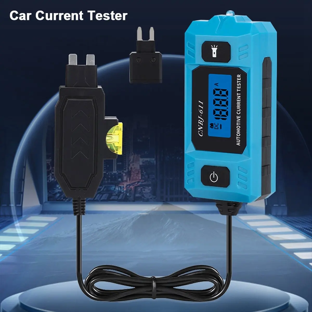 372~FlashCNBJ-611 Automotive Fuse Current Tester Car Leakage Analyzer Fault Tester Automotive Fuse Current Testing Tool