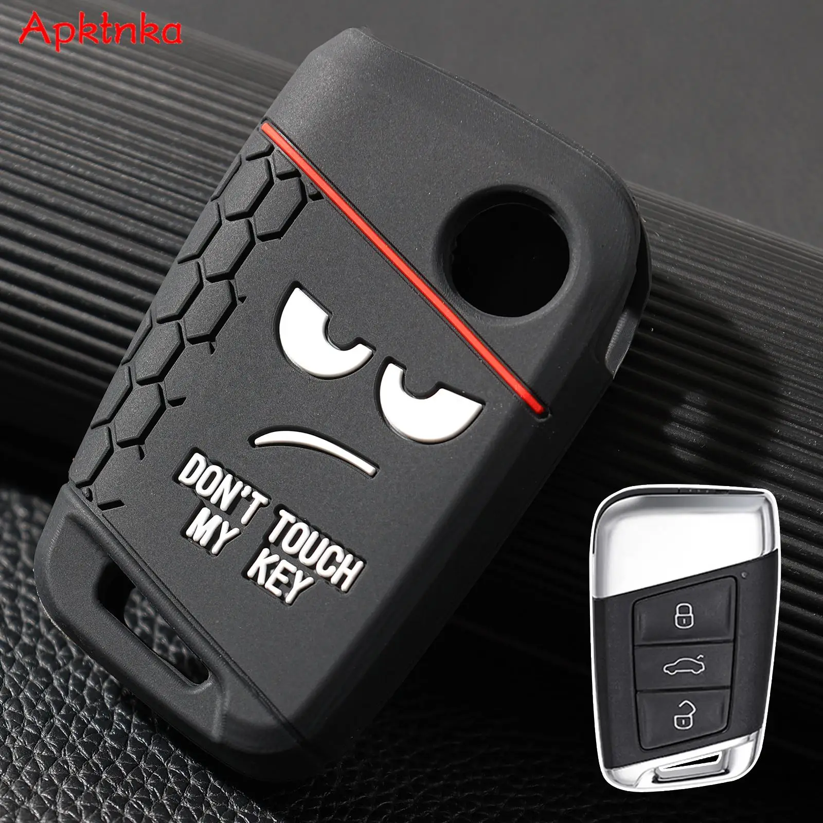 Remote Smart Car Key Case Cover Silicone Key Fob Ring Holder Protect For VW Passat B8 Jetta Skoda Superb Kodiaq 2020 2021 2022